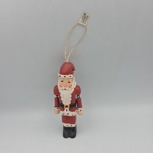 Vintage Midwest Importers Wooden‎ Santa Claus Figurine Ornament  Saint Nicholas